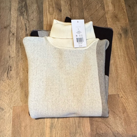 Limited Over Sized Color Block Large Sweater New - Picture 2 of 2